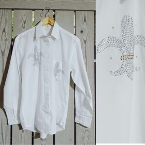 Fortune by Stan Country Cowgirl Western Rhinestone Shirt